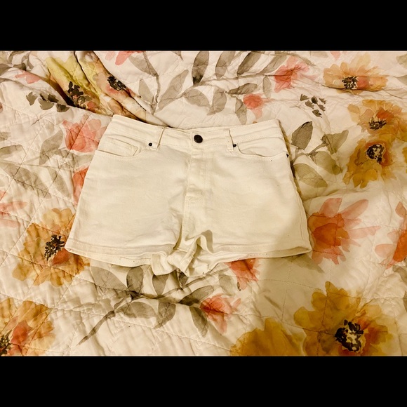 Urban Outfitters Pants - Urban Outfitters White Denim High Rise Shorts